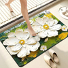 Estera de ba&ntilde;o de secado r&aacute;pido de diatomita lavable de nuevo dise&ntilde;o 3D